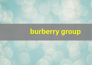 burberry group